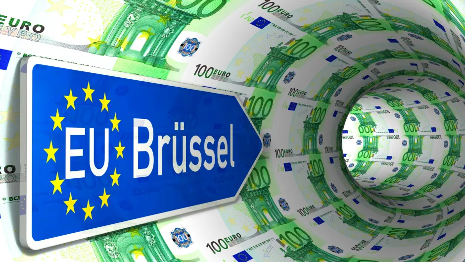 Geldflüsse Richtung Brüssel - und zurück